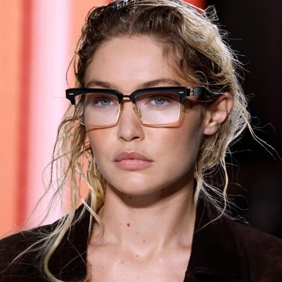 Miu Miu Women Eyeglasses Black Clear Blue Light Filter Square MU10ZS 1AB08N NEW